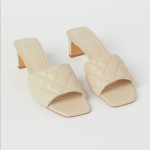 H&M QUILTED MULES 🤍✨